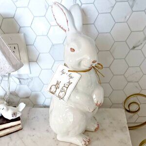 NEW! SHABBY CHIC Distressed BUNNY DECOR Oh MY!